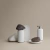 217463 6 dekorativni podnos creto 17 cm seda beton blomus