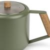 219395 3 cajova konvice duet design boston 1 1 l armadni zelena nerezova ocel bredemeijer