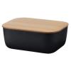 220808 doza na maslo box it 15 cm cerna plast bambus rig tig
