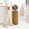 221840 5 pedalovy odpadkovy kos newicon 30 l teple mosazna ocel brabantia