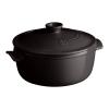 203178 hrnec kulaty s poklici v 4 l antracitovy charcoal